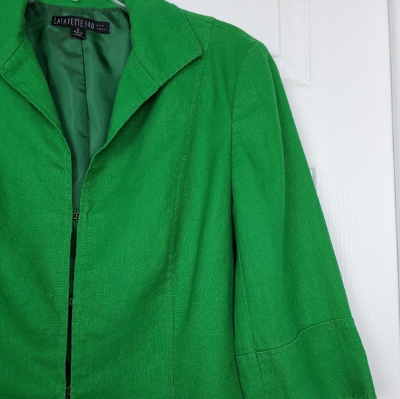 Lafayette 148 linen 3/4 sleeve jacket size 6 - Picture 6 of 8